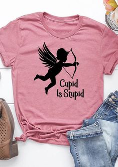 Valentine Cupid is Stupid Tshirt FD29J0