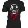 Black cat design T shirt SR8F0