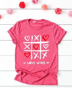 Love Wins Graphic Tee shirt Fd7J0