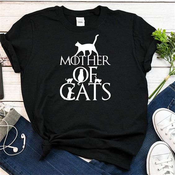 Mother of cat T shirt SR4F0