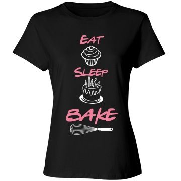 Eat Sleep Bake T Shirt SP29M0