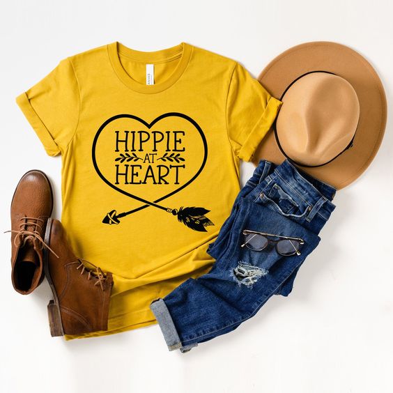 Hippie At Heart T-shirt RF7M0