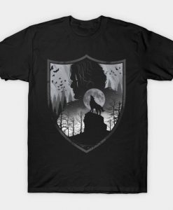 House of the Direwolves Jon Snow T-Shirt AF31M0