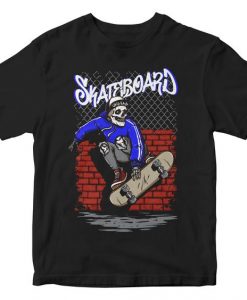 Skull Skateboard T-shirt RF7M0