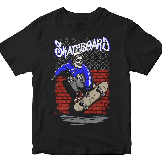 Skull Skateboard T-shirt RF7M0