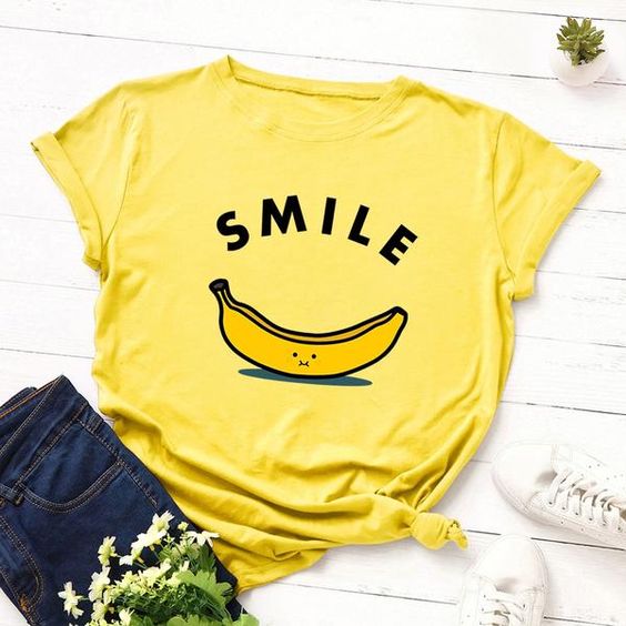 Smile Graphic Tee Shirt RF7M0