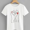 Graphic Print Love Tshirt ND6A0