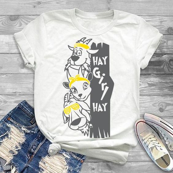 Hay Girl Goat Tshirt TY4AG0