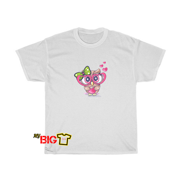 Cute Little Owl Girl Tshirt SR10D0