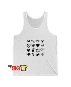 Hand drawn heart Tanktop SR7D0