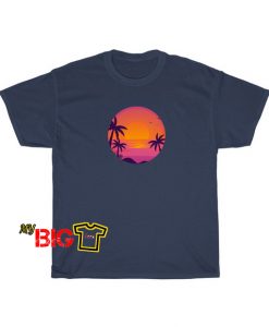 Beach sunset T shirt SR3D0