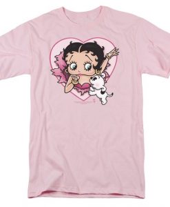 Betty Boop I Love Betty Pink T-Shirt DA22F1