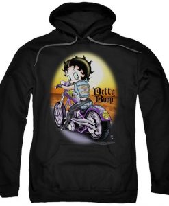 Betty Boop Wild Biker Motorcycle Hoodie DA9F1