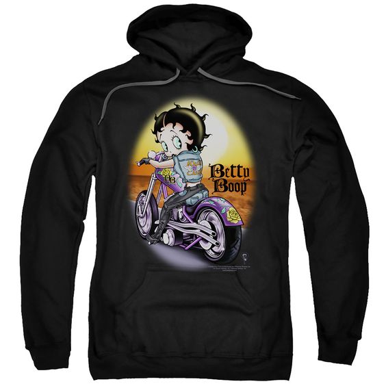 Betty Boop Wild Biker Motorcycle Hoodie DA9F1