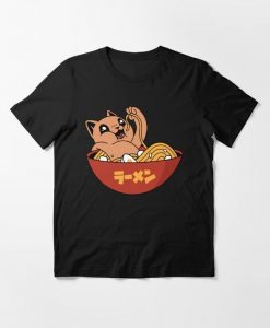 Cat Eating Ramen Essential T-Shirt DA22F1