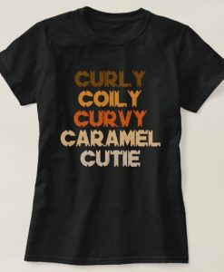 Curly Curvy Caramel T-shirt SD25F1