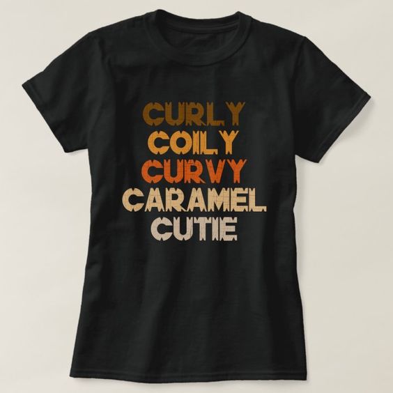 Curly Curvy Caramel T-shirt SD25F1
