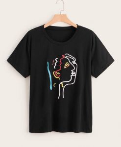 Face Abstract T-Shirt SR26F1