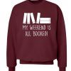 My Weekend Book Sweatshirt SR3F1