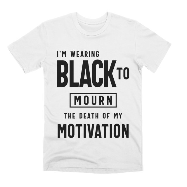 Funny Wearing Black T-Shirt AL29MA1