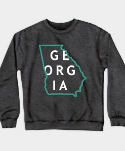 Georgia State Outline Sweatshirt SM2M1