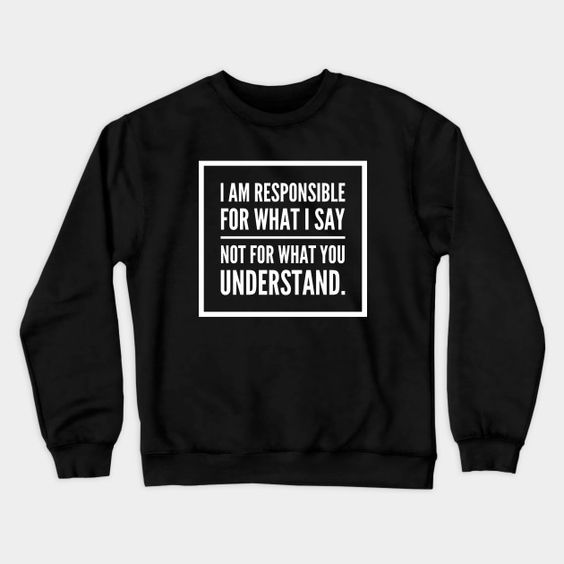 I am responsible for what Sweatshirt SM2M1