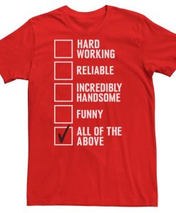 Dad Checklist Humor T-Shirt AL25MA1