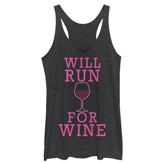 Will Run For Wine Tank Top EL17MA1
