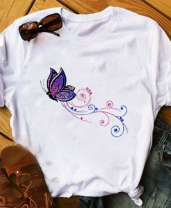 Butterfly Aesthetic T-Shirt AL5MA1