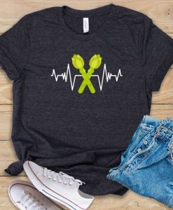 Asparagus Heartbeat T-Shirt EL23A1