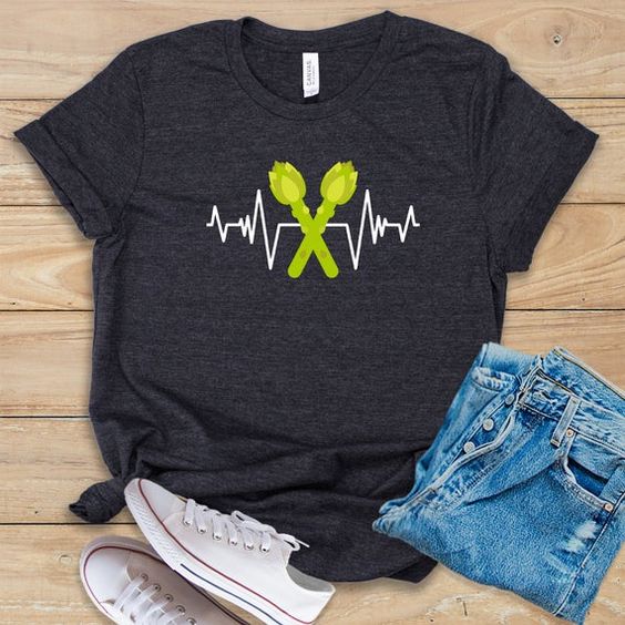 Asparagus Heartbeat T-Shirt EL23A1