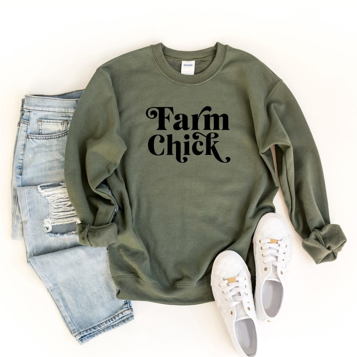 Farm Chick Sweatshirt EL20A1