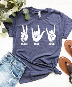 Peace Love Rock T-Shirt SR22A1