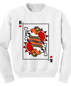 The King of Hearts Card Sweatshirt EL15A1
