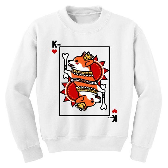 The King of Hearts Card Sweatshirt EL15A1