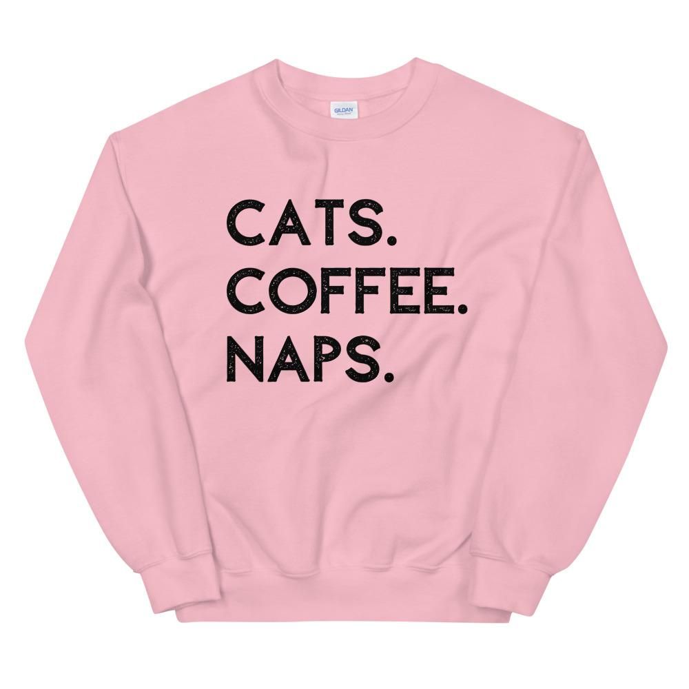 Cats Coffee Naps Sweatshirt AL6M1