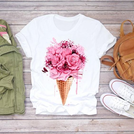 Floral Lady T-Shirt EL11M1