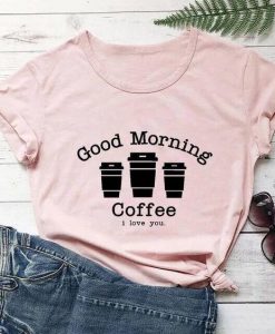 Good Morning Ice Coffee T-Shirt SR8M1