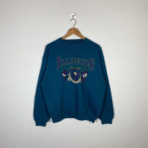 90s Illinois Sweatshirt AL27J1