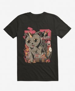 Catzilla The Terrible Unicorn Cat T-Shirt AL14J1