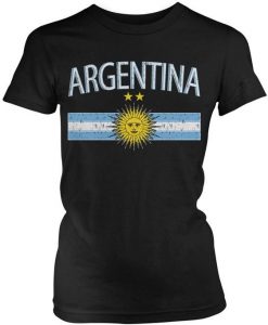 Distressed Argentina Country Flag T-Shirt AL14J1