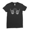 Halloween Scary Skeleton Rock Pop Hand T-Shirt