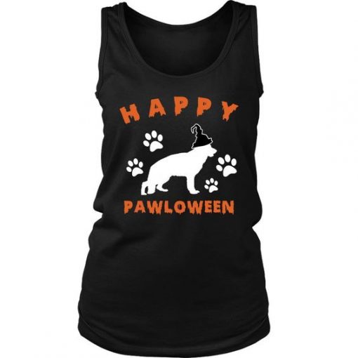 Happy Pawloween Halloween Tanktop AL18J1