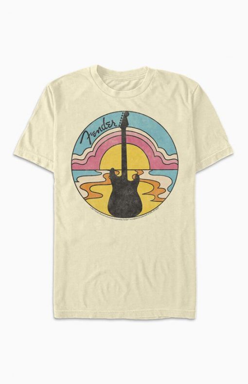 70s Fender Guitar T-Shirt AL27J1
