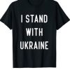 I Stand With Ukraine USA Support Peace and Save Ukraine T-Shirt