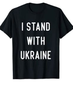 I Stand With Ukraine USA Support Peace and Save Ukraine T-Shirt