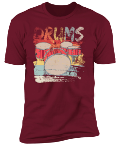 Retro Drums Passionate About Music Perfect For Orchestras T-Shirt