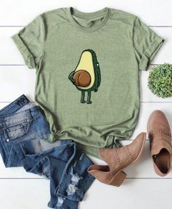 Avocado Print Cuffed T-Shirt