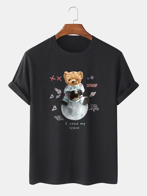 Cartoon Astronaut Bear T-Shirt