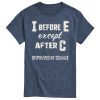 Heather Blue 'I Before E' T-Shirt AL15JN2